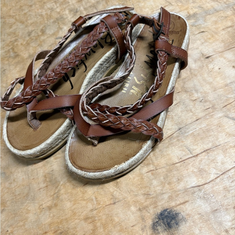 Blowfish Brown Braided Women's Sandals